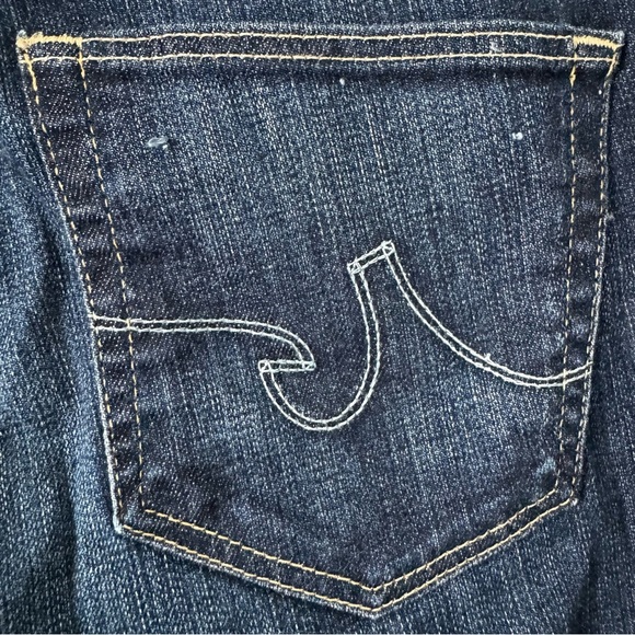 AG Adriano Goldschmied “The Angel” Bootcut Jeans Womens 31R DarkWash Made in USA - Picture 3 of 11